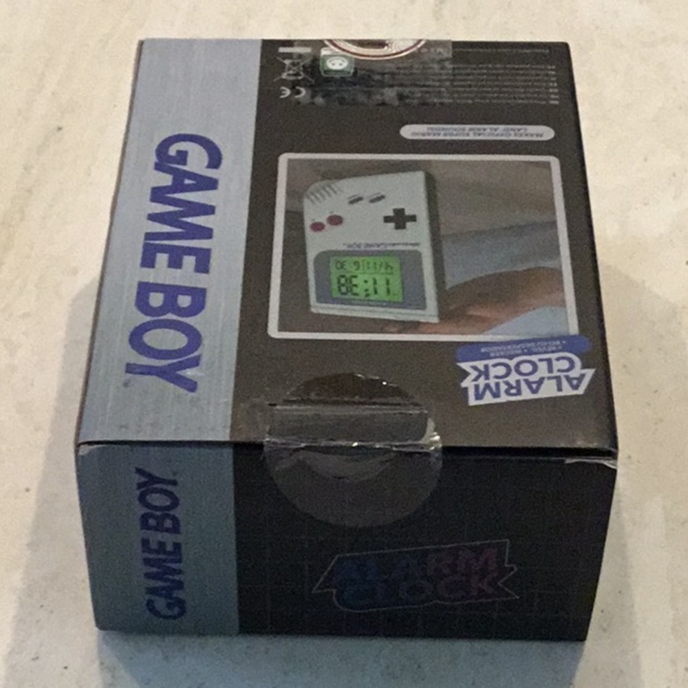 Nintendo Gameboy Alarm Clock With Super Mario Land Sounds Game Boy New - Picture 7 of 13
